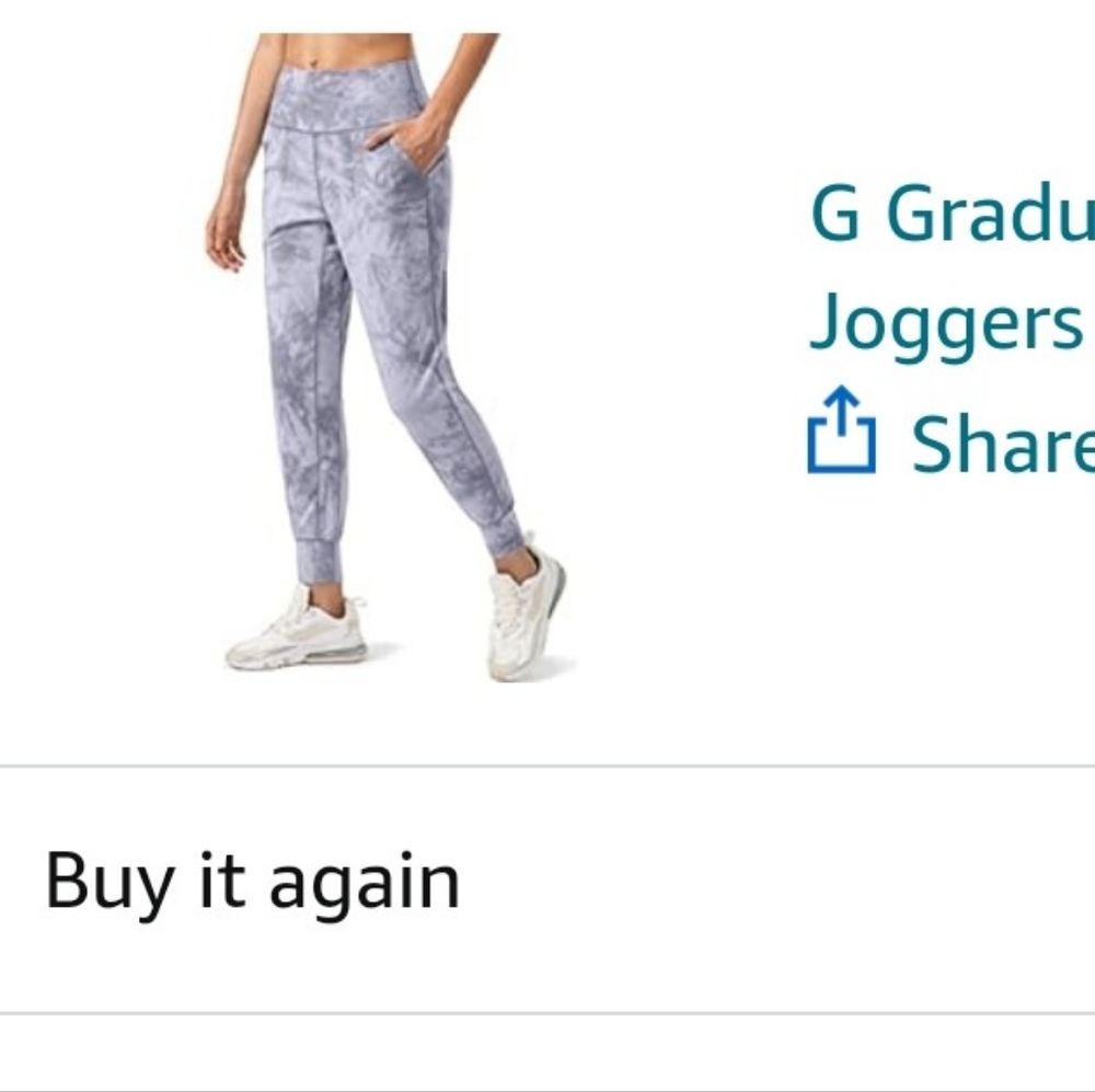 Light gray with white joggers size large